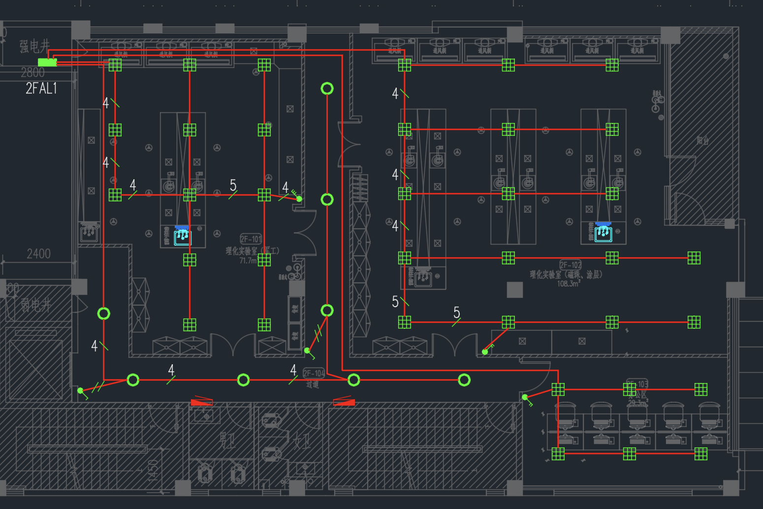 Clean room lighting circuit diagram Clean room lighting circuit diagram